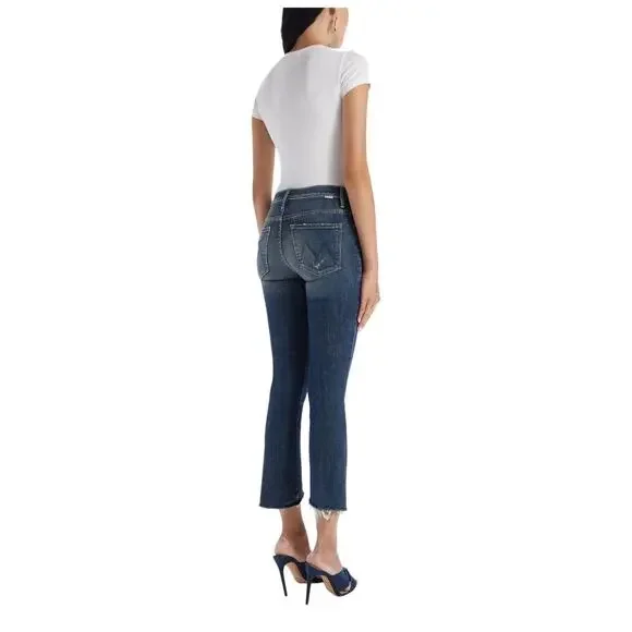 Mother Insider Crop Step Fray Distressed Wildflower Boot High Rise Jeans 26 - Picture 2 of 12